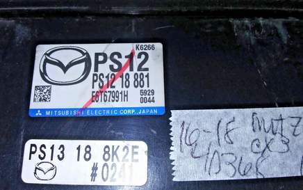 PS12 18 881 ecu ecm computer 2016-2018 Mazda CX-3 CX3