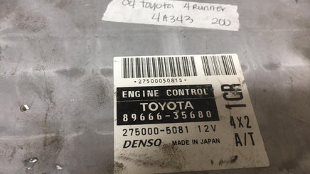 89661-35680 Toyota 4-Runner 4Runner 2004 ecu ecm computer