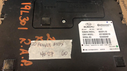 2019 Subaru Crosstrek telematics control module 86222FL120