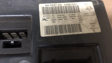 15091593 Buick Rainier heated control  module 2002-2003