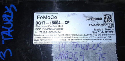 DG1T-15604-CF bcm body control module 2014 Ford Taurus - Swan Auto