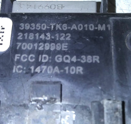 39350-TK6-A010-M1 Honda Fit 2010 tire pressure monitor module