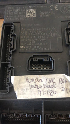 Honda Civic Hatchback Body control module computer 38800-TGJ-A310-M1