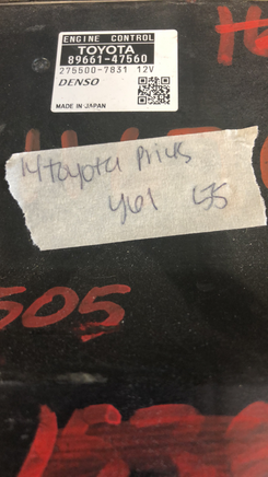 89661-47560 Toyota Prius 2014 ecm ecu computer