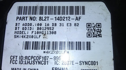 8L2T-14D212-AF Voice recognition control module 2008 Ford Focus