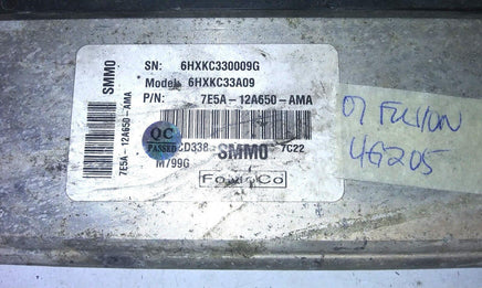 7E5A-12A650-AMA ecm ecu computer 2007 Ford Fusion **Tested** - Swan Auto