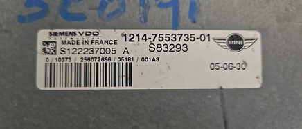 1214-7553735-01 ecm ecu computer 2005-2008 Mini Cooper