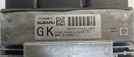 22765AM551 Subaru WRX 2019 ecu ecm computer