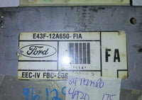1984 Ford Tempo ecm ecu computer E43F-12A650-FIA