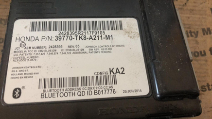 2014-2017 Honda Odyssey ecu ecm computer 39770-TK8-A211-M1
