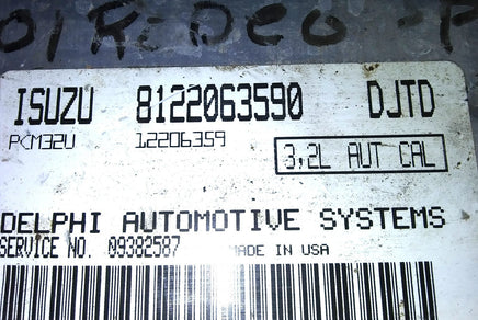 2000 Isuzu Rodeo or Honda Passport ecm ecu computer 8122063590