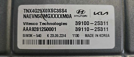39100-2S311 ecm ecu computer 2022-2023 Hyundai Tucson