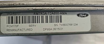 RM7R3A-12A650-AMA Ford Mustang 2007-2008 ecm ecu computer  **TESTED GOOD**