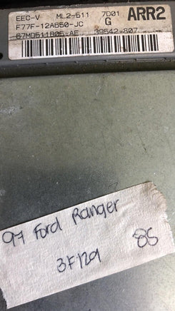 F77F-12A650-JC ECM ECU computer 1997 Ford Ranger or  Mazda B3000 TESTED GOOD