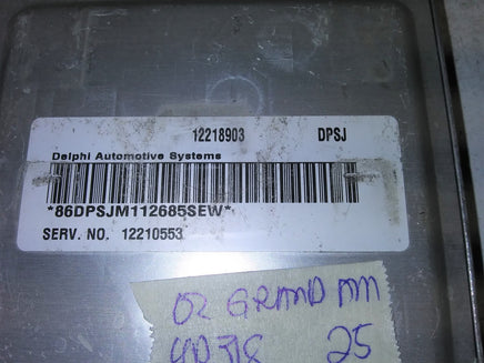 12218903 Pontiac Grand Am 2002 ecm ecu computer **TESTED**
