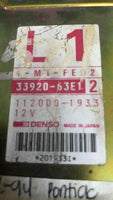 1991-1994 Geo Metro or Pontiac Firefly ecu ecm computer module 33920-63E12