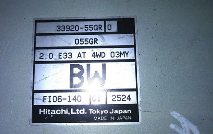 33920-55GR0 ecm ecu computer 2003 Suzuki Aerio