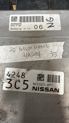 NEC025-671 Nissan Sentra ecm ecu computer 2020