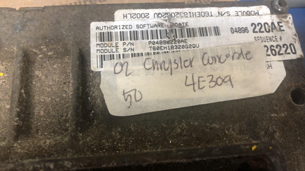 P04896220AE Chrysler Concorde or Intrepid 2002 ecm ecu computer