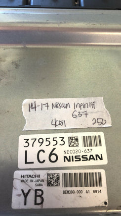 NEC020-637 Nissan Infiniti G37 2014-2017 ecm ecu computer