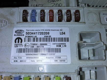503441720208 Alfa Romeo Giulia 2017-2019 bcm fuse box