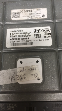 39105-2SDM0 Hyundai Sonata 2022 ecu ecm computer