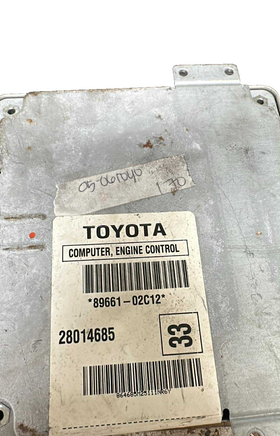89661-02C12 ecu ecm computer 2005-2006 Toyota Corolla