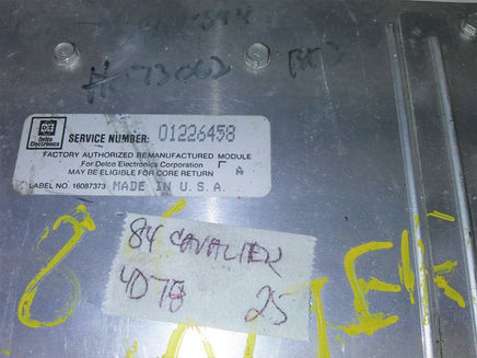 01226458 Chevy Cavalier 1984 ecm ecu computer