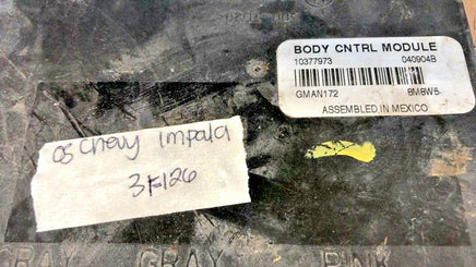 10377973 Chevrolet Impala 2005 bcm body control module computer