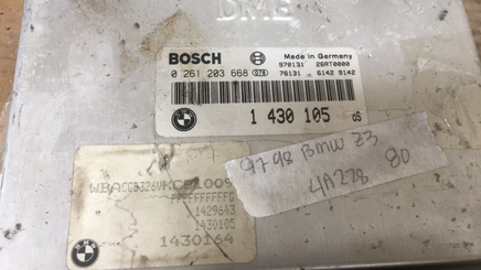 1 430 105 BMW  Z3 1997-1998 ecm ecu computer