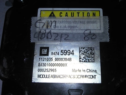 84745994 GM power supply control module