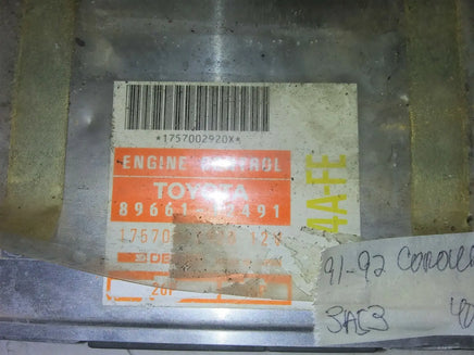 89661-12491 Toyota Corolla or Prizm 1991-1992 ECM ECU computer