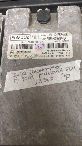 FJ7A-12A650-AUB Ford Mustang ecu ecm computer 2017**TESTED**