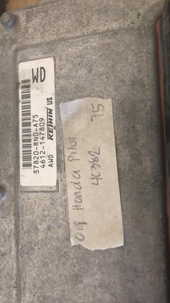 37820-RN0-A75 ecm ecu computer 2009-2010 Honda Pilot