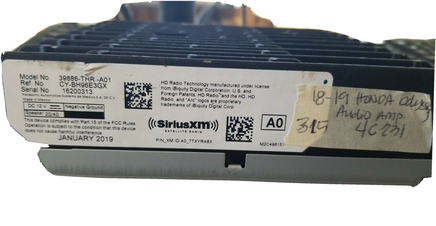 2018-2019 Honda Odyssey Amplifier control module computer 39886-THR-A01