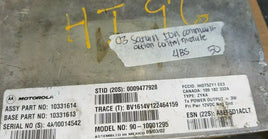 2003 Saturn Ion Communication Control Module 10331614