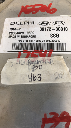 39172-3C010 Hyundai Azera 2012-2016 fuel injection control module