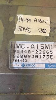 1995-1997 Hyundai Accent TCM transmission computer 95440-22665