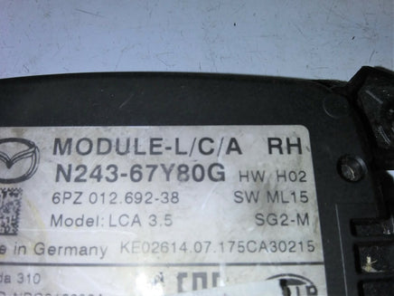 N243-67Y80G Mazda MX-5 Miata 2016-2021 Blind Spot Monitor Module