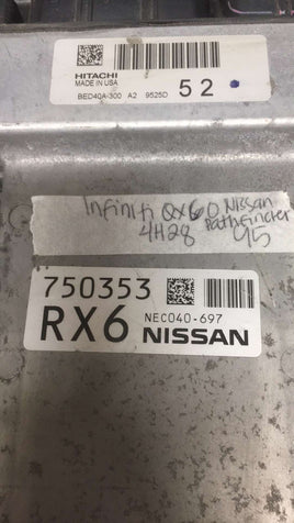 NEC040-697 Nissan Pathfinder or Infiniti QX60 2017-2020 ecm ecu computer