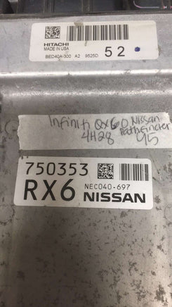 NEC040-697 Nissan Pathfinder or Infiniti QX60 2017-2020 ecm ecu computer