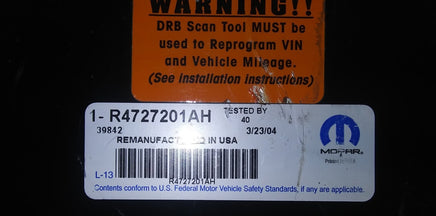 R4727201AH ecm ecu computer 1997 Dodge Caravan