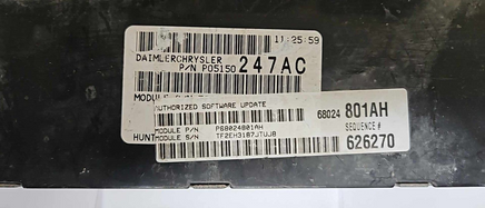 P68024801AH Dodge Caravan or T&C 2008 ecm ecu computer