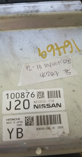 NEC021-609 Infiniti G37 2012-2017 ecm ecu computer
