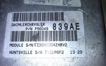 P56049839AE bcm body control module 2005 Jeep Grand Cherokee