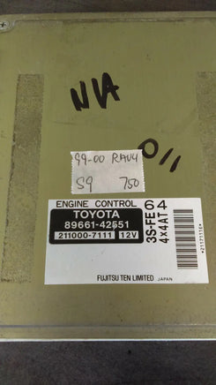 1999-2000 Toyota Rav4 ecm ecu computer 89661-42551