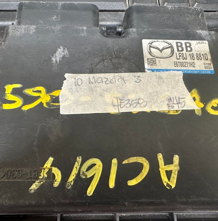 LF8J 18 881D Mazda 3 Mazda3 ecm ecu computer 2010