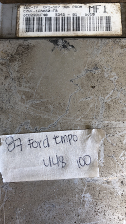 E73F-12A650-FB ecu ecm computer 1987 Ford Tempo or Mercury Topaz