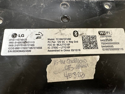 84022520 Cadillac CTS 2015-2016 Communication control module computer