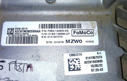 F2BA-12A650-KA Ford Fiesta 2015 ecm ecu computer